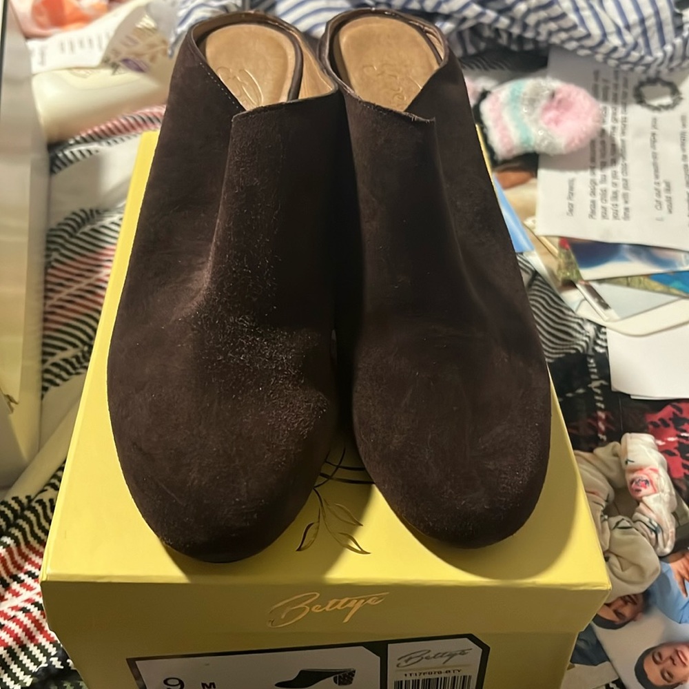 Bettye Muller backless booties